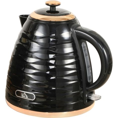 3kW Black Honeycomb Kettle for Rapid Boiling - Fast Heating and Stylish Design