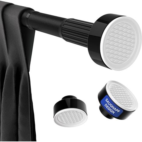 Tringle Rideau Sans Perçage Noire Ajustable 210–300cm (1/5)