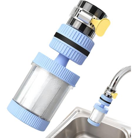 Filtre À Eau Pour Robinet - Purificateur De Filtration Pour Robinet Purificateur D'Eau Multifonction Pour Cuisine Évier Douche Salle De Bain Plan De Travail Maison (1/5)