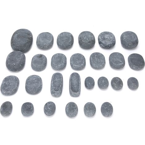 Lot de Pierres Volcaniques de Massage Chaud avec Huile Essentielle, Pierre de Basalte pour Spa, Relaxation Musculaire, Soin Professionnel en Institut (1/5)
