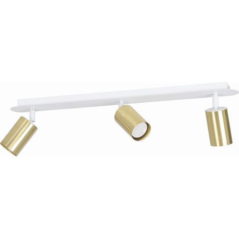 Plafonnier spot Emibig Zen 3xGU10 laiton/blanc 72 cm (1/4)