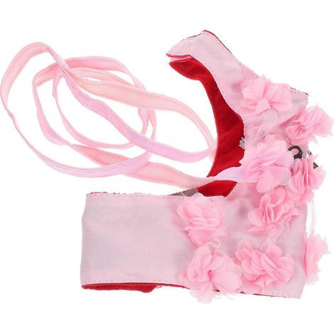 Correa de tracción para perros con diseño de flor estéreo, 3 unidades, color rosa. (1/5)