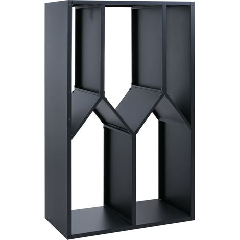 Rangement pour bois de chauffage HWC-P76, étagère pour bois de cheminée/bois de chauffage, abri pour bois, extérieur, mé