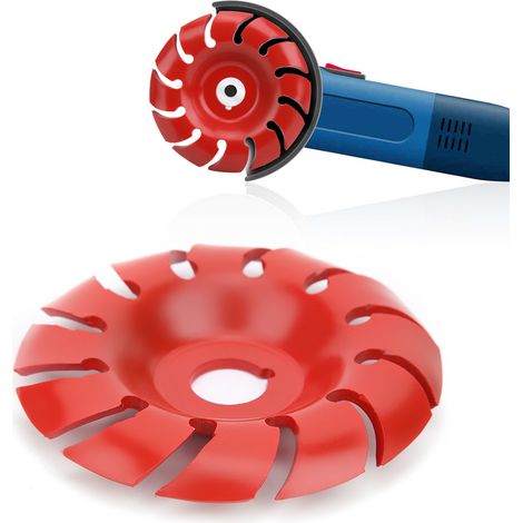 Disque à découper le bois rouge 12 dents 90x16mm pour meuleuse d'angle, outil de travail du bois (1/5)