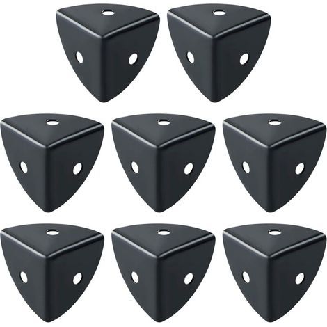 Protection Coin de Table 8 Pcs Meuble d'Angle Corniere Aluminium Noir Convient pour Protection des Meubles, Décoration, Anti-Collision et Anti-Casse (1/3)