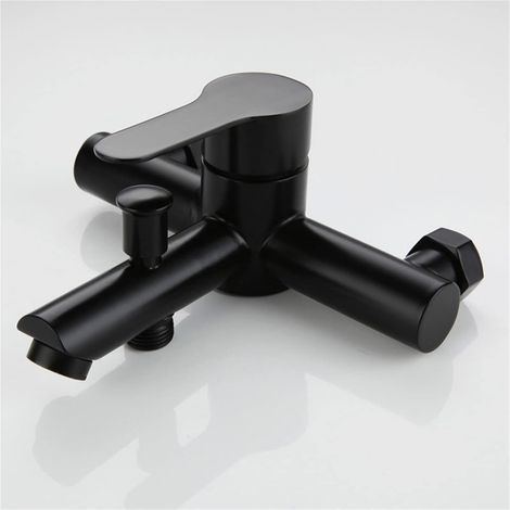 Robinet de douche mural en acier inoxydable 304, robinet de baignoire triple, mitigeur eau chaude/eau froide, robinet à bec (1/5)