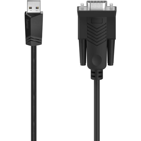 00200622 cable de serie Negro 1,5 m Sub-D USB-A