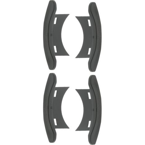 – 4x Embout guidage pour volet roulant en PVC noir – Maintien treuil fenêtre – Pour lame alu 55mm x 13/14mm – Coulisse ouverture fermeture (1/3)