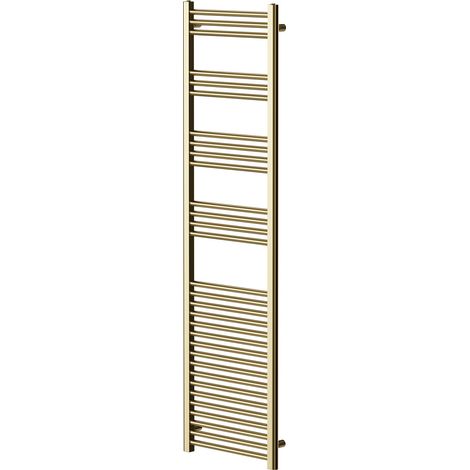 Wholesale Domestic Colore Pizarro Brushed Brass 1800mm x 500mm Straight Heated Towel Rail (1/5)