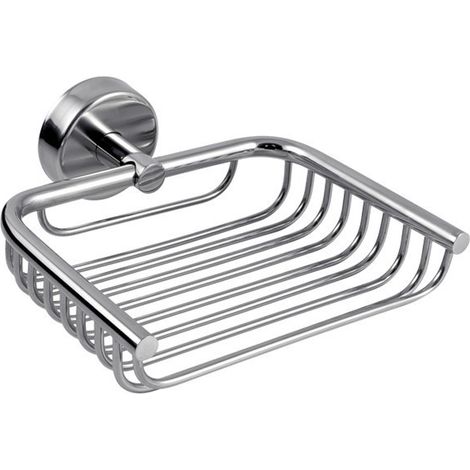Portasapone a griglia design sospeso in acciaio inox lucido   Monde-C kamalu