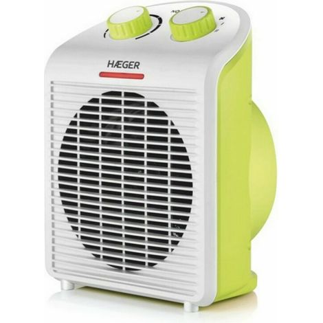 Haeger FH-200.010A calefactor eléctrico Interior Verde, Blanco 2000 W Ventilador eléctrico (1/4)