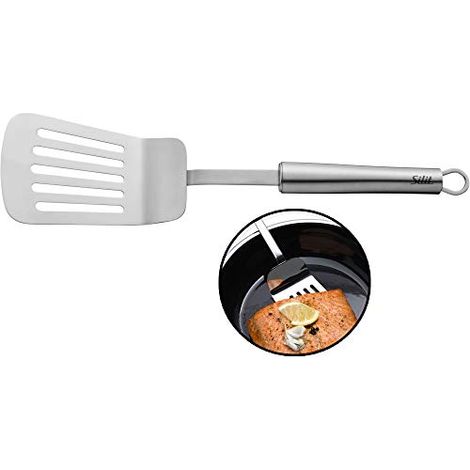 Silit Classic Line - Spatola da cucina in acciaio INOX lucidato, 34 cm, lavabile in lavastoviglie (1/4)