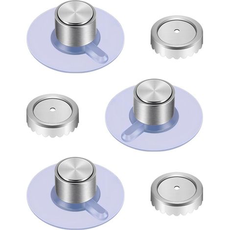 Ce porte-savon magnétique (trois pièces) est doté d'un système de ventouses pour une fixation optimale, permettant une installation sans perçage dans la salle de bain ou la cuisine. Il est composé d'a (1/5)