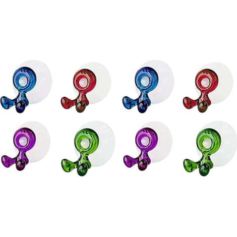 Soporte para cepillos de dientes con ventosa de dibujos animados, soporte para cepillos de dientes infantil, soporte multifuncional para cepillos de dientes de pared para baño, 8 piezas (1/5)