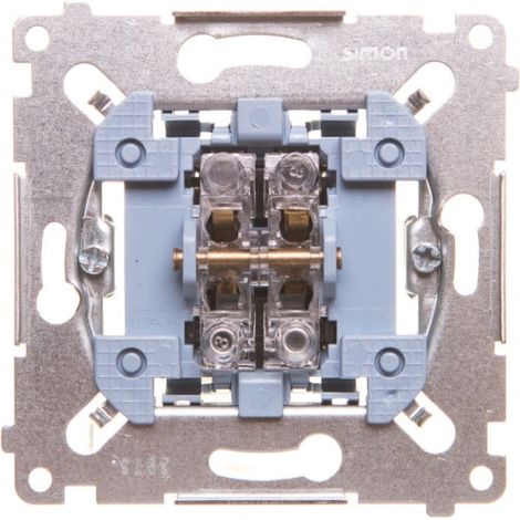 Mecanismo de bot贸n de obturador Simon 54, 10 A, 250 V, conectores r谩pidos, SZP1M