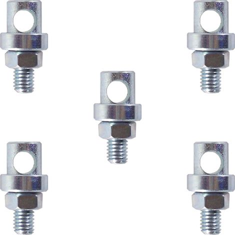 Serre-Tringle Universel Vélo, M5 x 19mm, Lot de 5 Argent 3701260831577 (1/2)