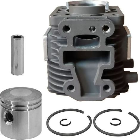 The cylinder assembly is suitable for Kawasaki TJ027E, TJ27, TJ27E and KBL27A lawnmowers, with a cylinder bore of 34 mm. (1/3)