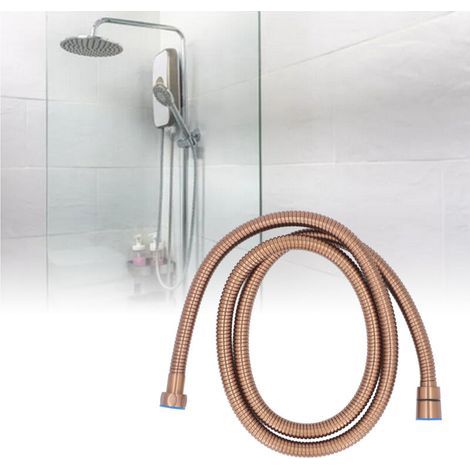 Tuyau de douche en acier inoxydable flexible pour chauffe-eau de salle de bain 1.5 Mètre Rose Gold-- (1/5)