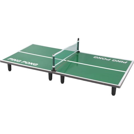 Mini table de ping-pong pour enfants, en bois, pliable, pour jouer au tennis de table interactif parent-enfant. (1/5)