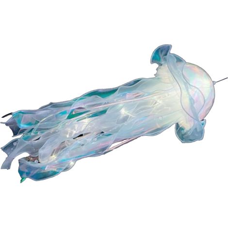 Lampe méduse, portable, lumineuse, à suspendre, veilleuse méduse créative pour la décoration intérieure, bleue (1/5)