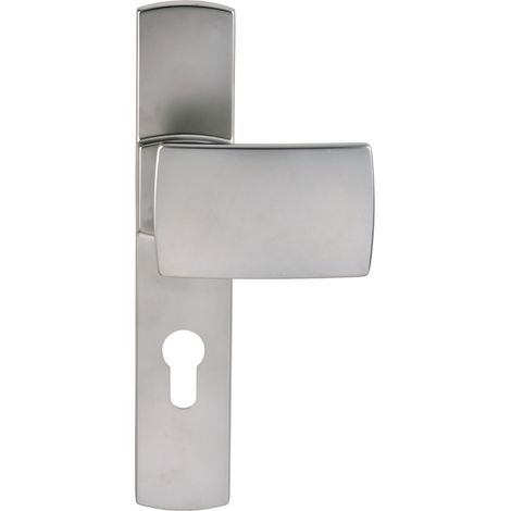 Poignée de porte palière - Muze - Vachette - Gris - Clé I - 195 mm