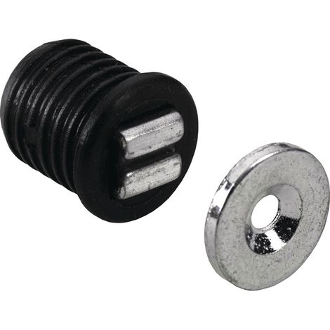HETTICH Einbohr-Magnetschnäpper Kunststoff/Stahl schwarz1 kg 2 Stück / Polybeutel