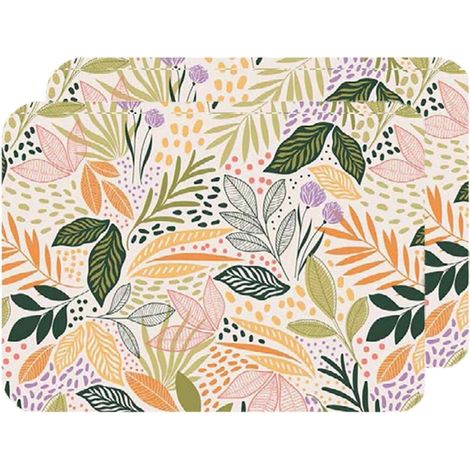Lot de 2 sets de table motifs feuillage MAOLI (1/3)