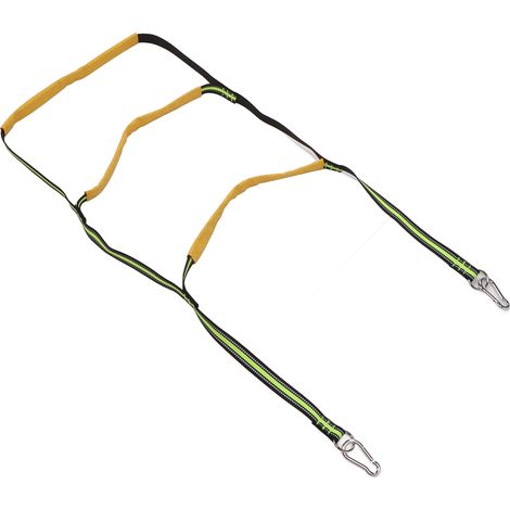 Échelle de Bateau Pliable 3 Marches en Corde, pour Moteur, Canoë, Kayak et Navire (1/5)