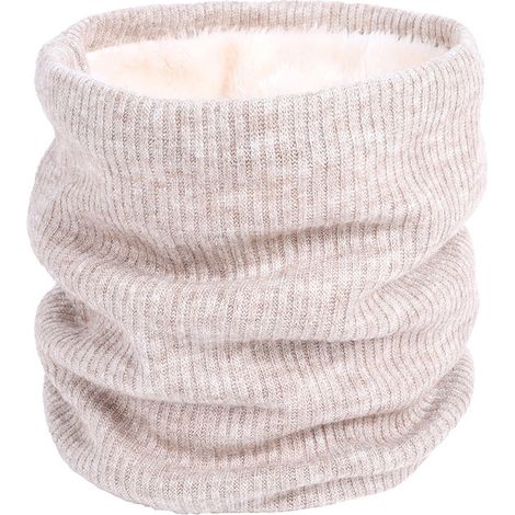 1 cache-cou multifonctionnel chaud et chaud - cagoule d'hiver coupe-vent en polaire pour moto, course à pied, ski et snowboard, pull polaire double couche, chaud, couleur unie, tour de cou tricoté sim (1/4)