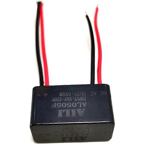 Mini transformateur 220 V CA vers 5 V CC/1 A 5 W étanche pour éclairage moulé en époxy, module d'alimentation avec interrupteur d'isolement