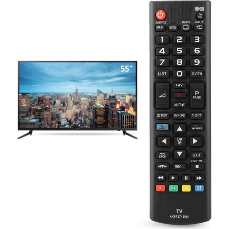 Télécommande sans fil multifonction intelligente LED LCD pour téléviseur LG AKB73715601 (1/5)