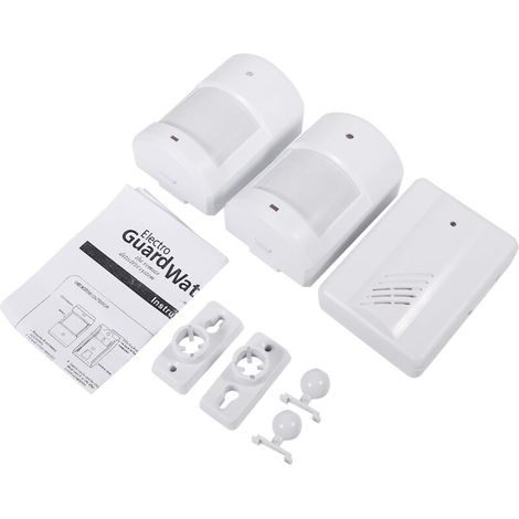 Jeffergarden Wireless Motion Detector Security Alarm Doorbell System for Home (1 Receiver, 2 Transmitters) (1/4)
