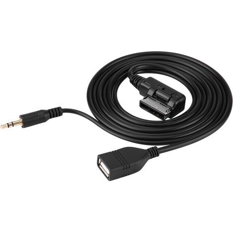 USB Audio Adapter Cable, Music Listening Portable Cable Original Standard Replacement for Mercedes Benz C63 E200L CLS E S ML Class Car (1/5)