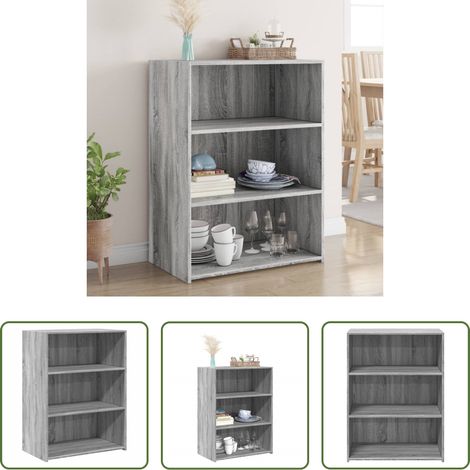 vidaXL Stauraum - Sideboard Grau Sonoma 70x41x93 cm Holzwerkstoff (1/5)