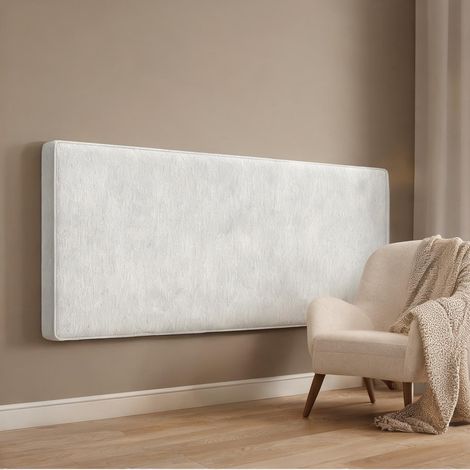 Tête de lit beige en lin 100 polyester 140 x 10 x 60 cm (1/5)