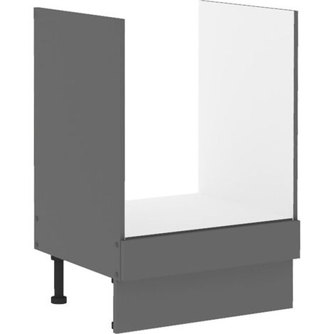 Küche NESSA Herdunterschrank 60 cm Anthrazit Küchenzeile Küchenblock Einbauküche (1/4)