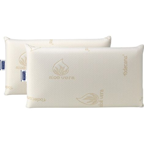 Todocama Cuscino in fibra con trattamento antiacaro e antibatterico, extra morbido. Misure disponibili: PACK 2 UNIDADES DE 70 CM