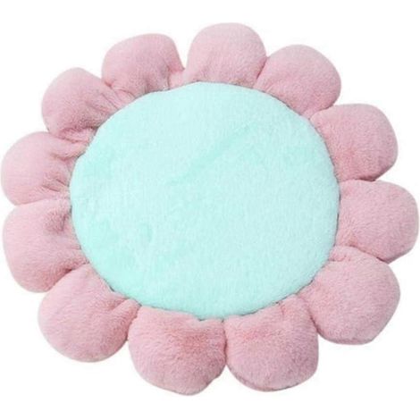 Lit pour chat en peluche en forme de fleur, nid douillet pour chat, coussin moelleux pour chiot, panier pour chat, lit rond (1/5)