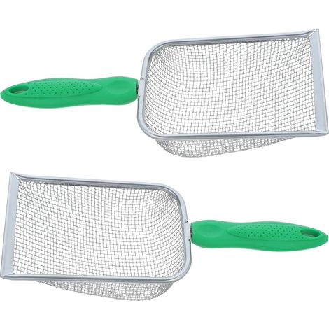 2 Pièces Tamis à Compost pour Tamiser Sable et Terre pour Jardinage Robuste Acier Inoxydable Outil Manuel Efficacement (1/5)