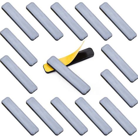 16 deslizadores autoadhesivos para muebles, Deslizadores de teflón para muebles, Fácil movimiento muebles, Plástico, alfombras suelos madera dura (1/5)