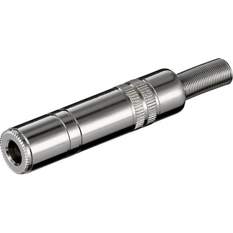 GOOBAY Klinkenkupplung, 6,3 mm, stereo, Metall