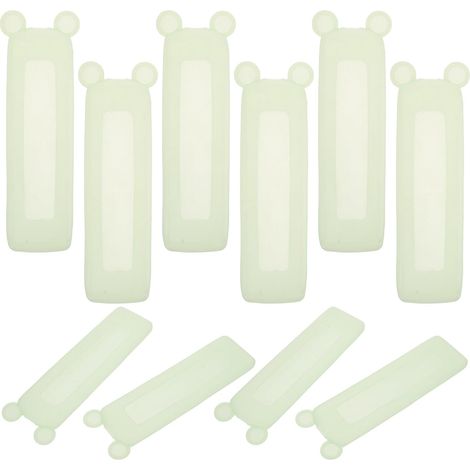 Set of 10 Universal Silicone Remote Control Protectors for Air Conditioners and Televisions, Waterproof Case with Bear Ear Design, for Everyday Use and Women's Sandals (1/5)