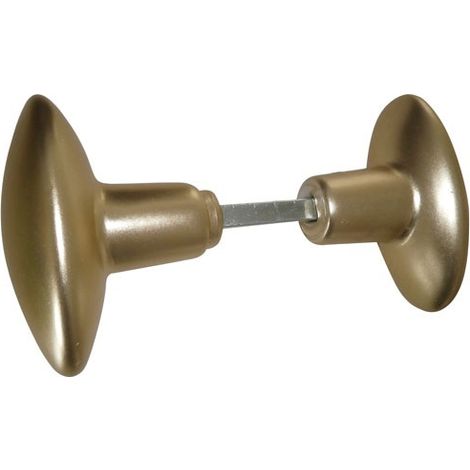 Bouton Double Olive Alu Dorã© Carrã© De 6 Et 7 Mm - Asg France