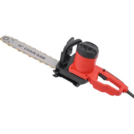 Sierra eléctrica, ajuste de cadena sin herramientas, motor potente, color rojo. (1/2)
