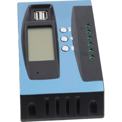 Régulateur de charge solaire MPPT triphasé avec protection pour panneaux solaires et batteries 12 V/24 V, 50 A (1/5)