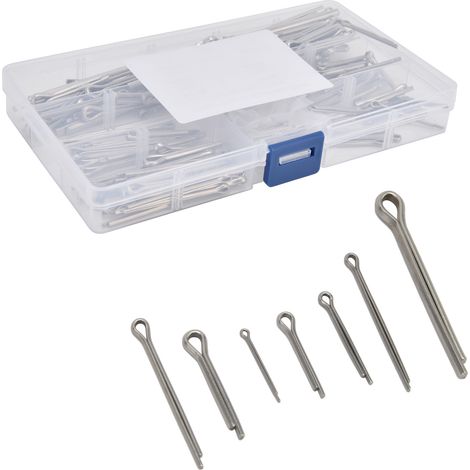 Kit de 175 goupilles fendues en acier pour réparation auto et bricolage mécanique (1/5)