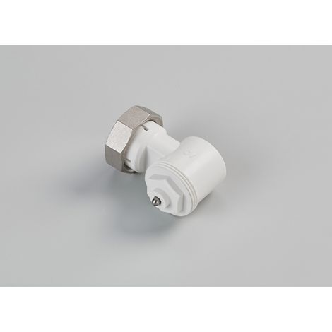 Winkeladapter f.Thermostat M 30x1.5 weiss