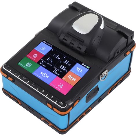 Intelligentes Glasfaser-Spleißgerät mit 8 Sekunden Schweiß- und 18 Sekunden Heizfunktion, inklusive 3-in-1-Klemme und 100–240-V-EU-Stecker (1/5)