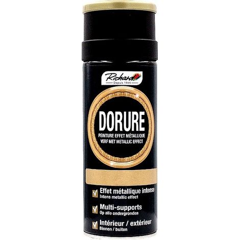 RICHARD COLORANTS - Aérosol 400ml dorure or pale (1/2)