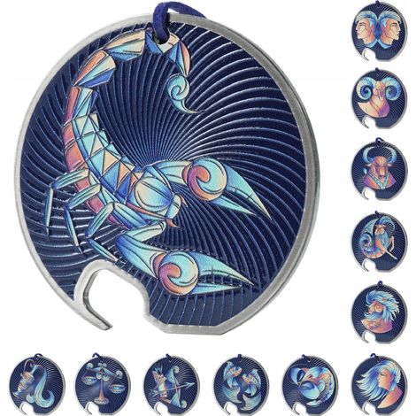 KADAX Flaschenöffner, Zodiak Design, Bieröffner aus Edelstahl, Sternzeichen-Flaschenöffner, Einhand (1/5)